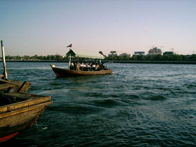 Dubai water taxi or otherwise known as the Abra
