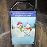 Snow Play Area Sign at Ski Dubai
